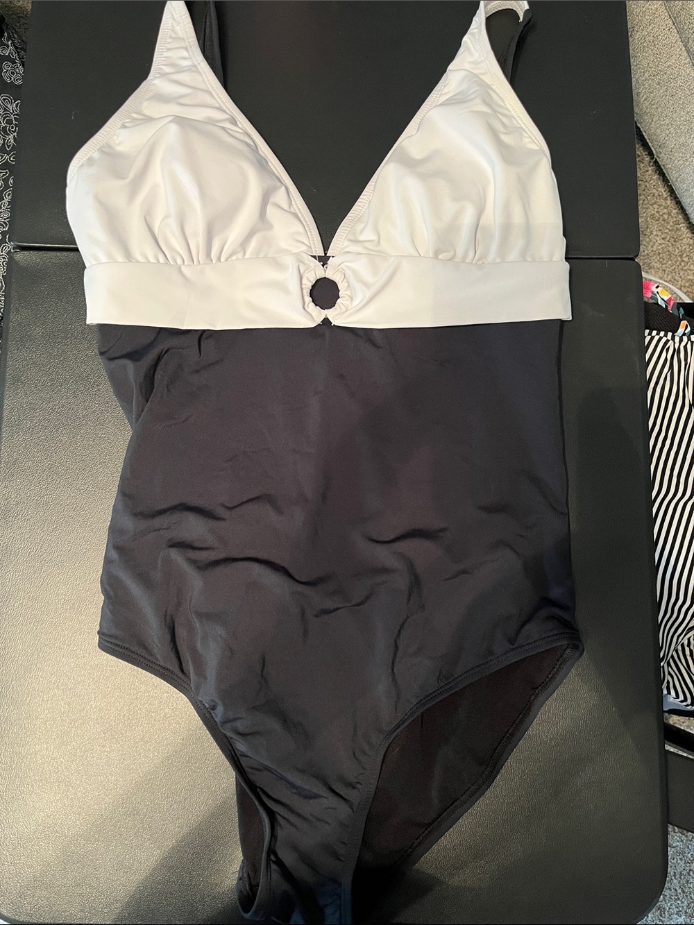 Ingear Black and White one-piece Swimsuit Size 14